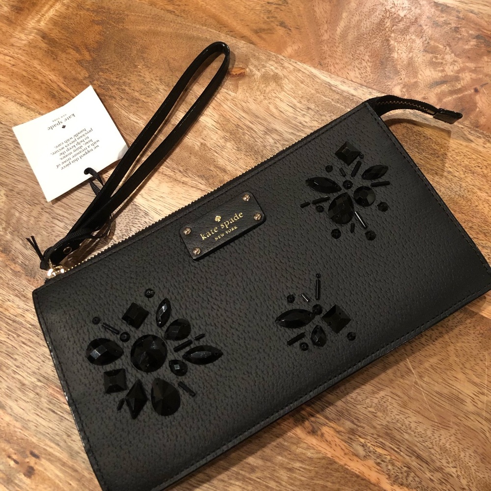 NWT Kate Spade Grove Street Embellished Wallet